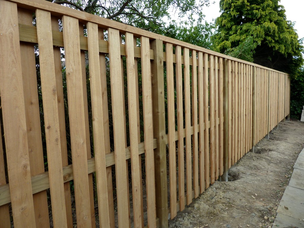 Western Red Cedar "Hit and miss" fence
